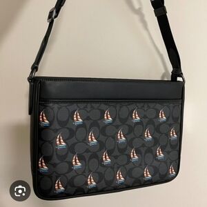 Coach Sailboat Print Crossbody Bag
